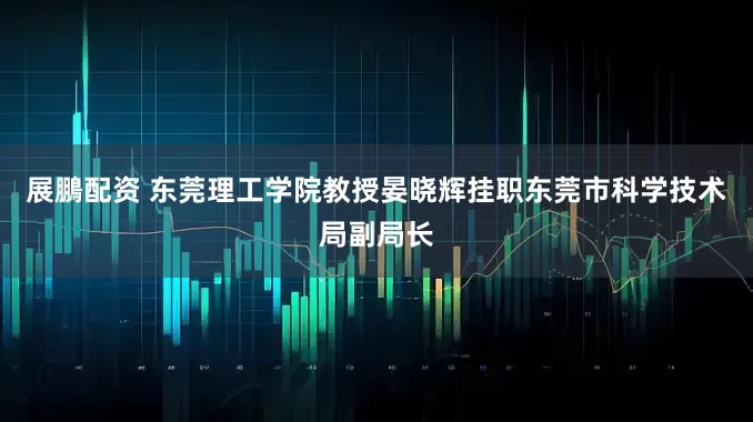 展鵬配资 东莞理工学院教授晏晓辉挂职东莞市科学技术局副局长