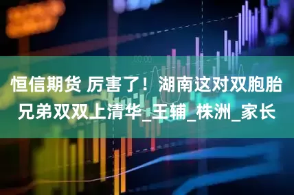 恒信期货 厉害了！湖南这对双胞胎兄弟双双上清华_王辅_株洲_家长